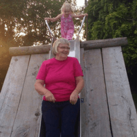 Lindsay Robson - Still young at heart and loves to play with her grandchildren