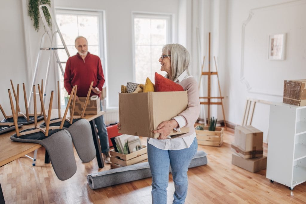 Couple moving home in later life to free up equity from their home